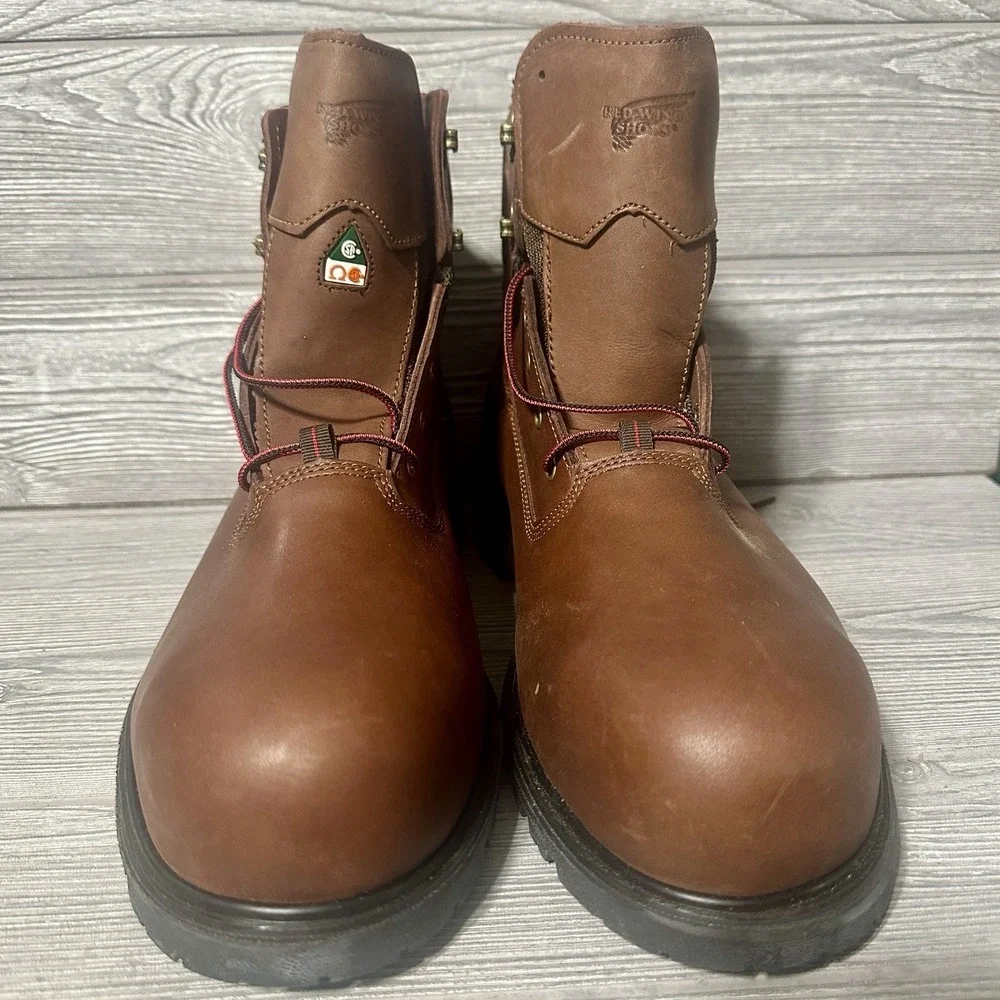 Red Wing 3572 BRNR XP Men's 6-inch Waterproof CSA Safety Toe Boot Sz 15 EE READ*